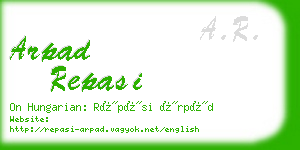 arpad repasi business card